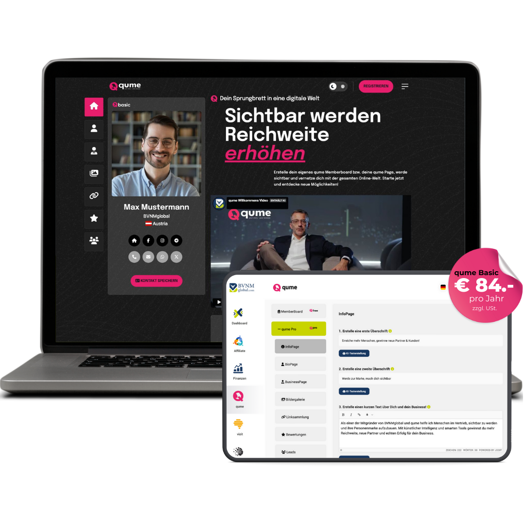 qume - Deine perfekte Lösung für digitale Präsenz und Erfolg